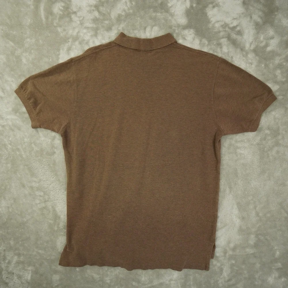 Polo Ralph Lauren Vintage Polo Shirt Men's Large Brown Preppy Classic